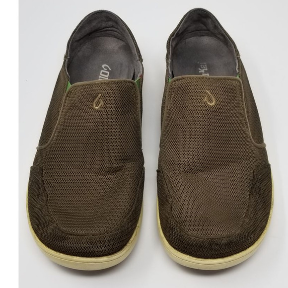 Oluaki Nohea Mesh Slip On Mustang - Lime Peel Mens Athletic Comfort Shoe 9 - Picture 1 of 6